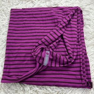 Lululemon Vinyasa Scarf Deenie Stripe Regal Plum Bordeaux Drama